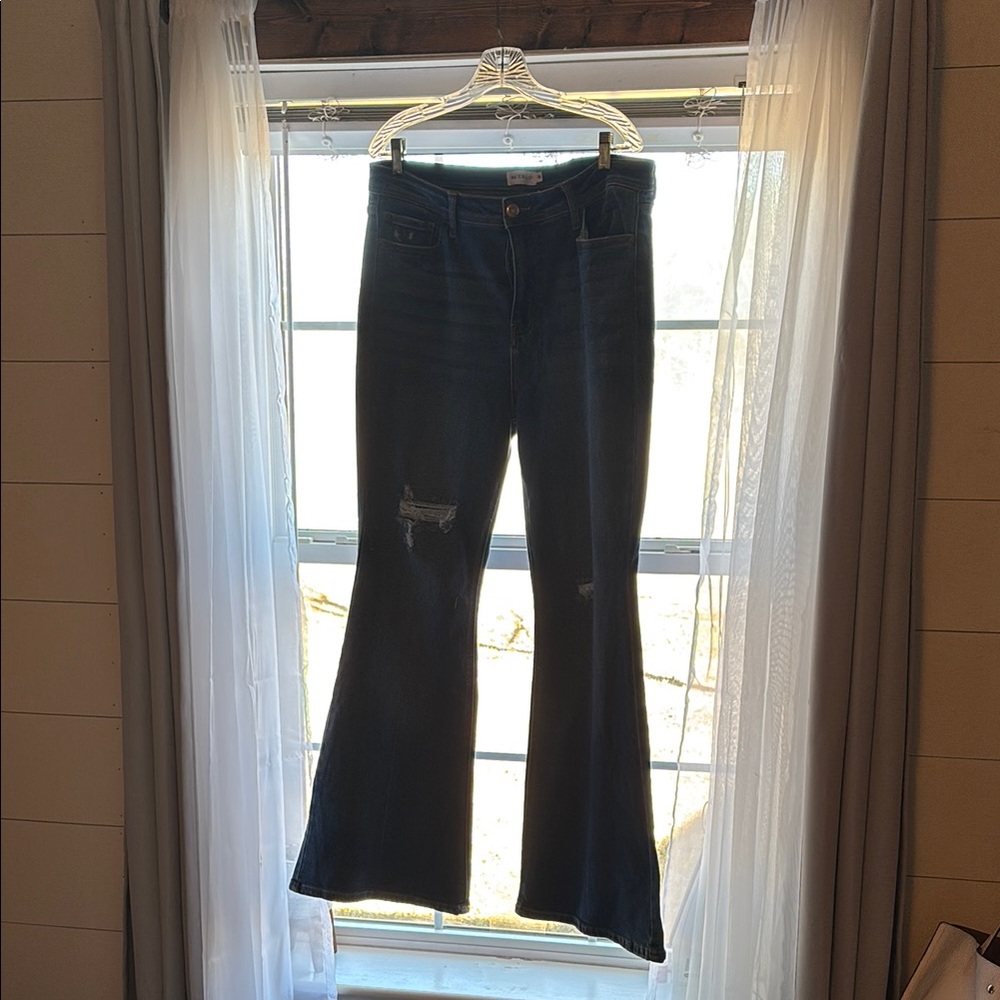 Dark Blue Flared Women's Jeans